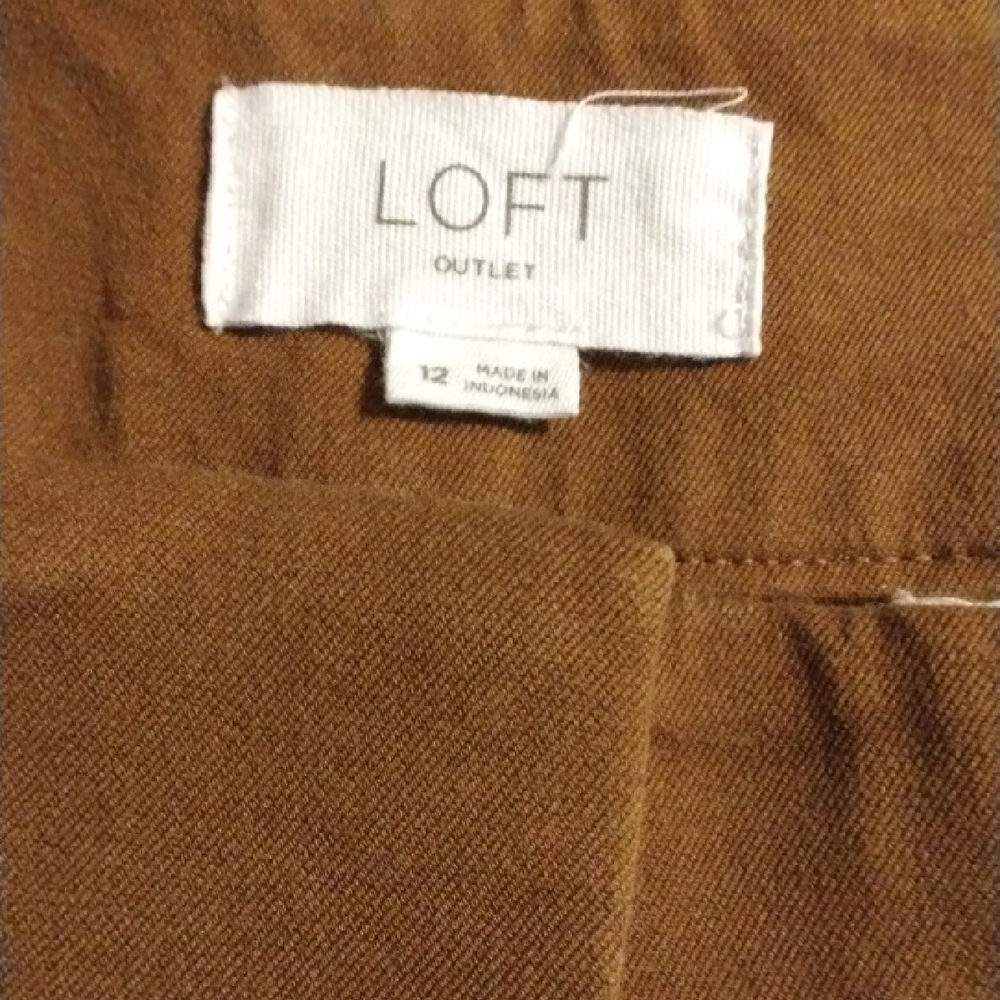 LOFT Brown Skinny Ankle